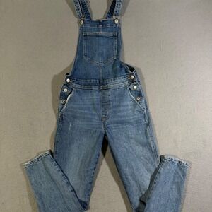 Old Navy Women's Denim Overalls Blue Size 4 Adjustable Straps Pockets Casual